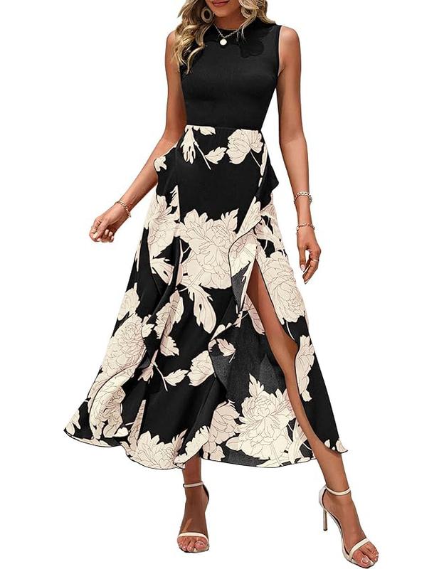 Womens Casual Sleeveless Dress