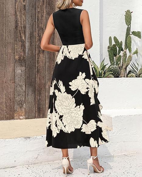 Womens Casual Sleeveless Dress